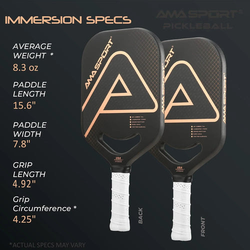 AMASPORT Pickleball Paddle with Maximum Spin USAPA