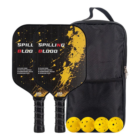 Pickleball Paddles with 2 Rackets 4 Balls and Storage Bag