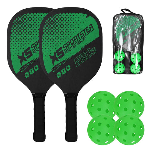 Pickleball Rackets Set Pickleball Paddle Set of 2 Rackets and 4 Pickleballs