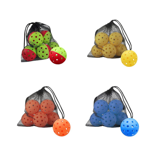 6Pcs Pickleball Balls 74mm Sports Pickle Balls